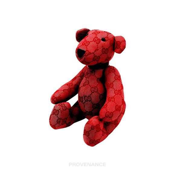 🔴 Gucci Teddy Bear - Red GG Canvas - Picture 5 of 11